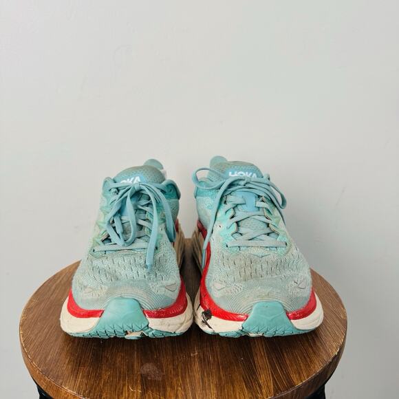Hoka One One Clifton 8 Max Blue Cushioned Running Shoe Women’s Size 10 - Picture 2 of 10